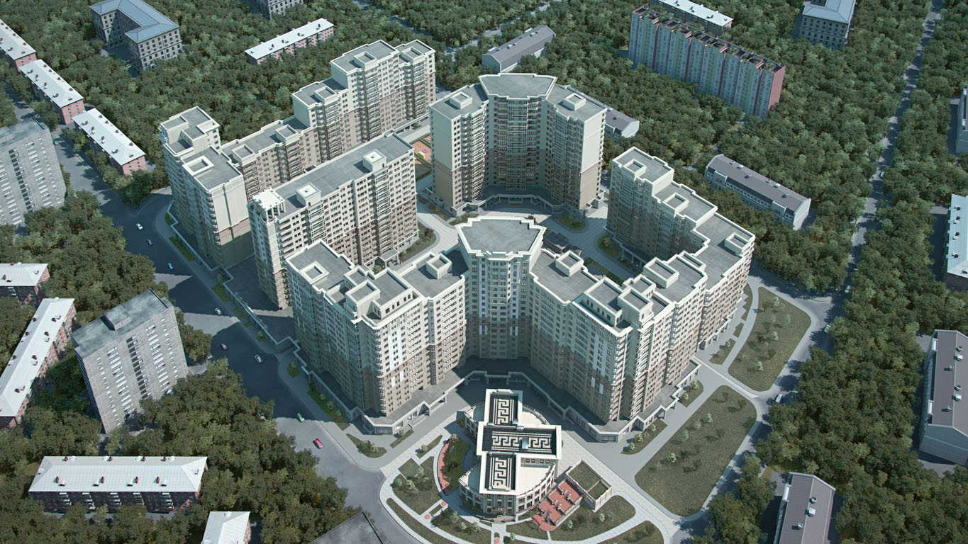 3D-визуализация ЖК Донской Олимп, Москва. 2014